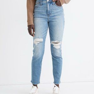 Madewell The Curvy Perfect Vintage Ripped Jeans Denman